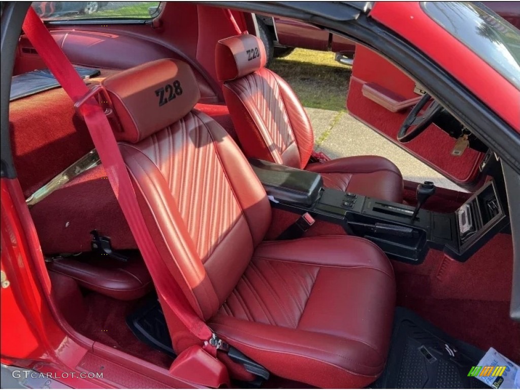 1987 Camaro Z28 Sport Coupe - Bright Red / Red photo #4