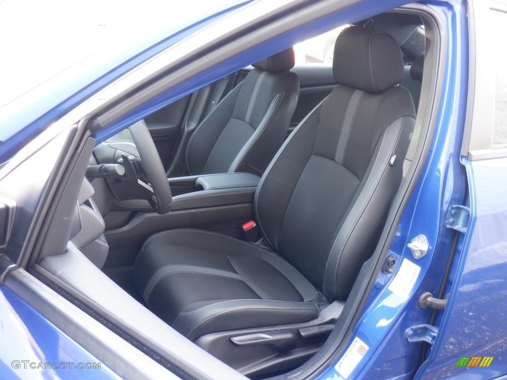 2020 Civic Sport Sedan - Aegean Blue Metallic / Black photo #12