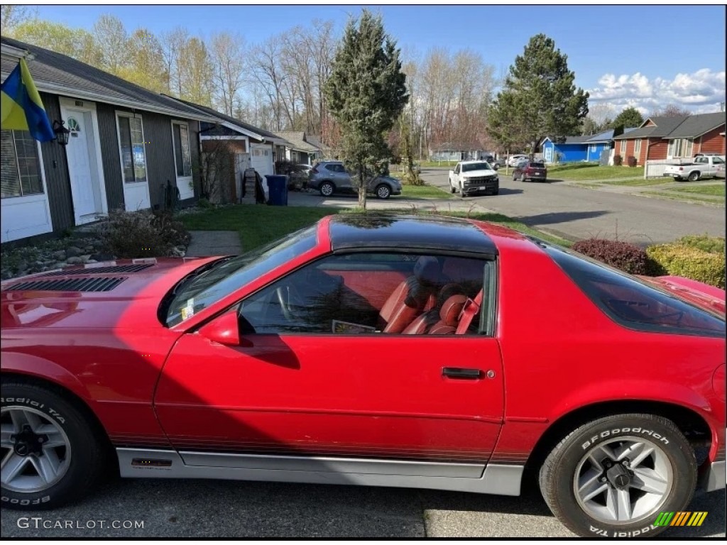 1987 Camaro Z28 Sport Coupe - Bright Red / Red photo #9