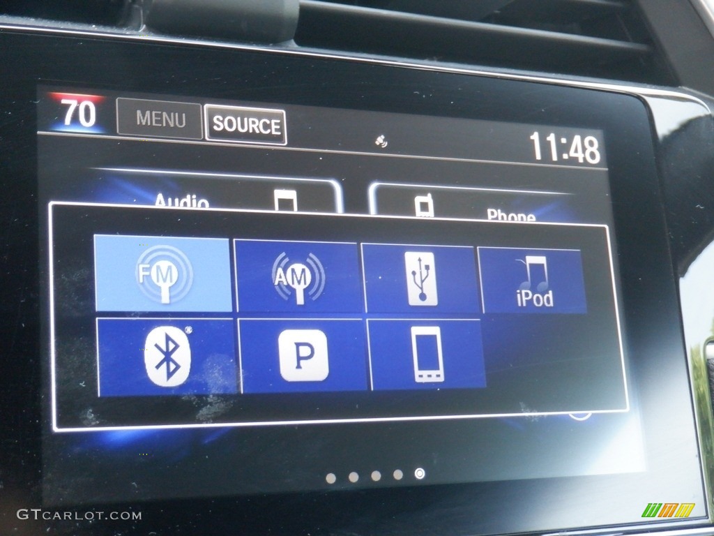 2020 Civic Sport Sedan - Aegean Blue Metallic / Black photo #17