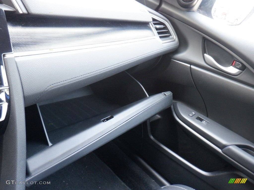 2020 Civic Sport Sedan - Aegean Blue Metallic / Black photo #22
