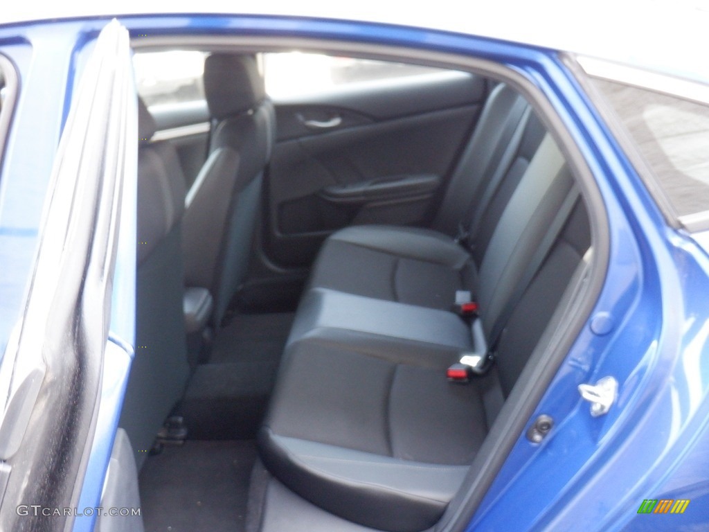 2020 Civic Sport Sedan - Aegean Blue Metallic / Black photo #24