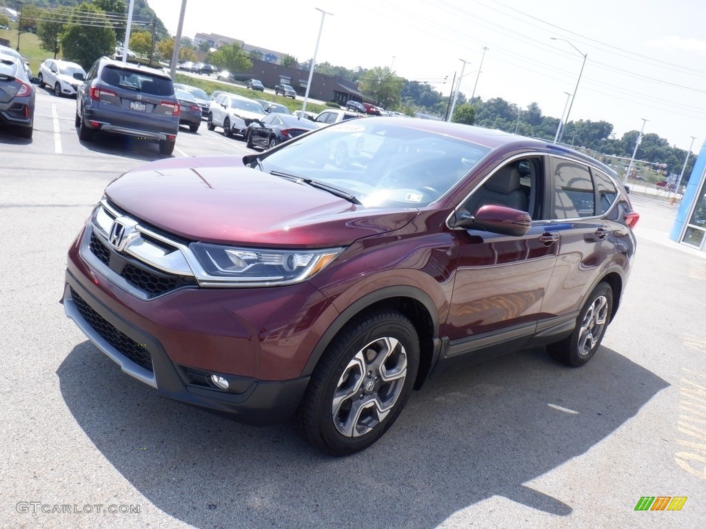 2018 CR-V EX-L AWD - Basque Red Pearl II / Gray photo #6