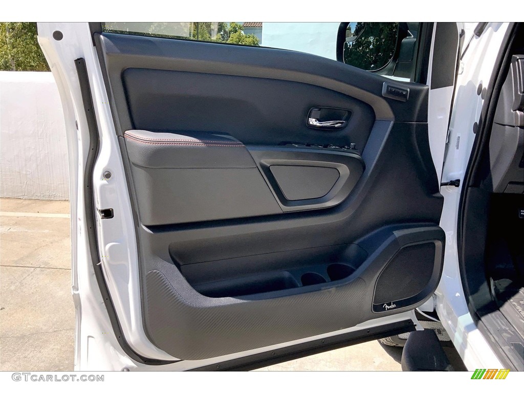 2023 Nissan Titan Pro-4X Crew Cab 4x4 Black Door Panel Photo #146478765