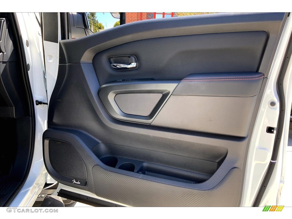 2023 Nissan Titan Pro-4X Crew Cab 4x4 Black Door Panel Photo #146478783