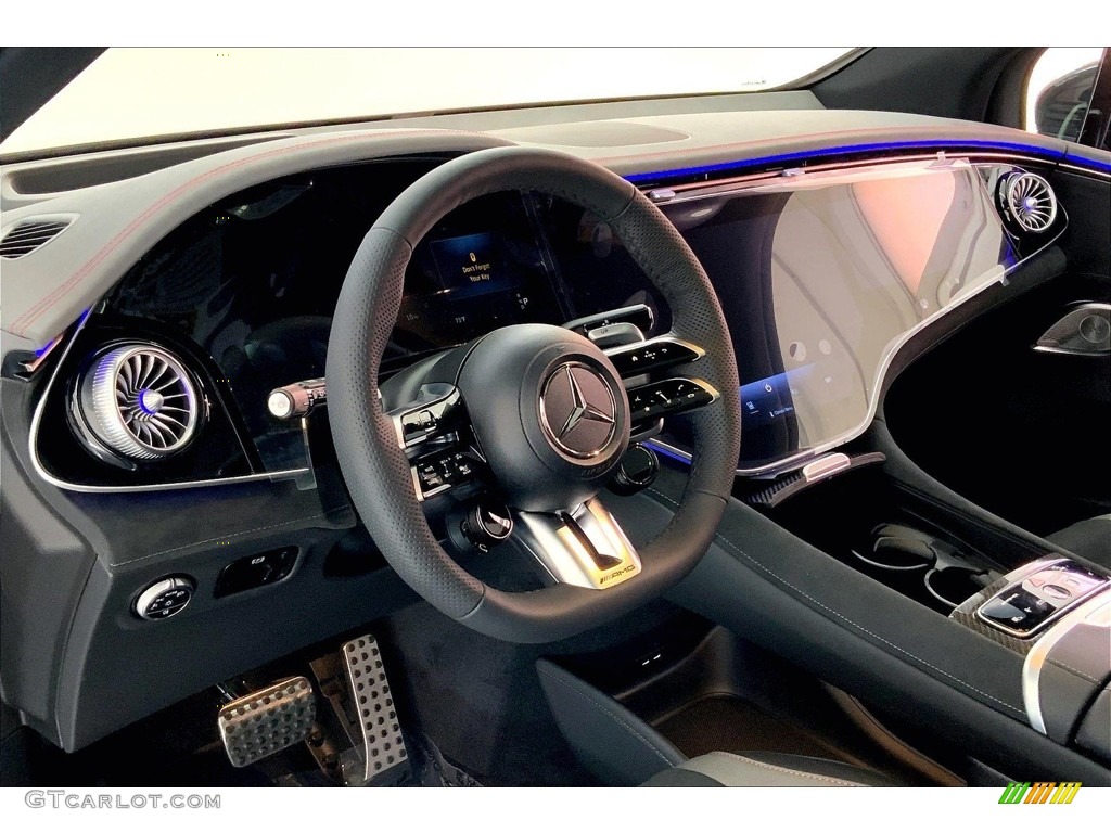 2024 Mercedes-Benz EQE AMG 4Matic SUV Black w/Red Stitching Dashboard Photo #146479143