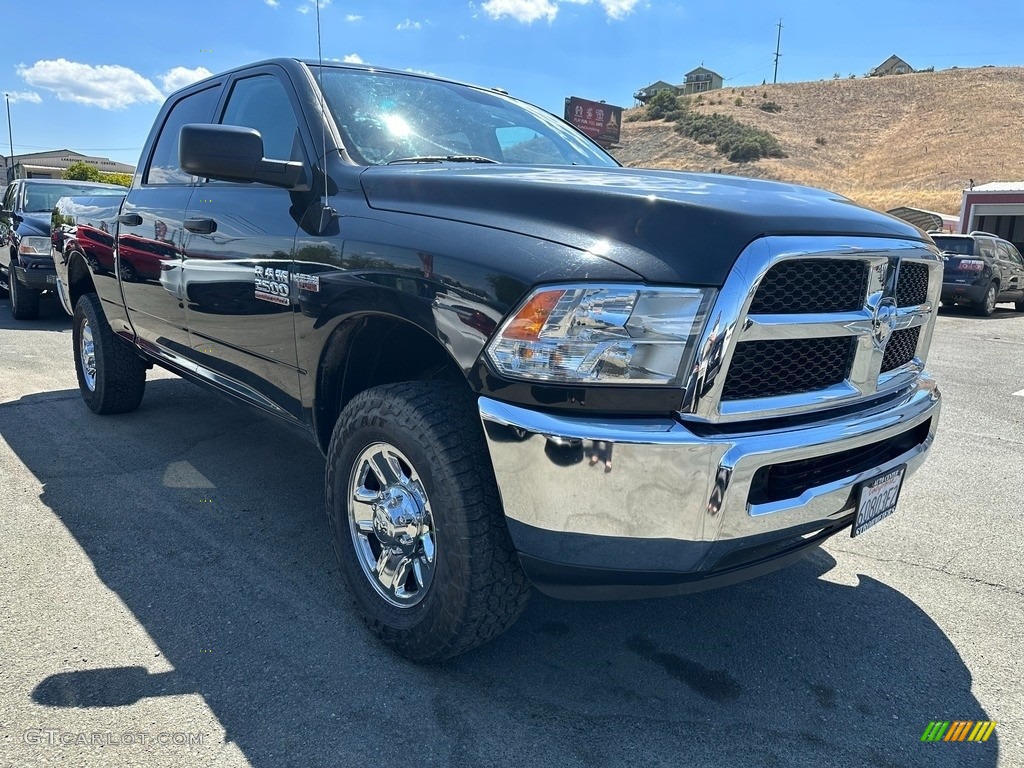 2016 2500 SLT Crew Cab 4x4 - Brilliant Black Crystal Pearl / Black/Diesel Gray photo #1