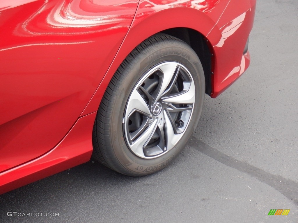 2019 Civic LX Sedan - Molten Lava Pearl / Black photo #3