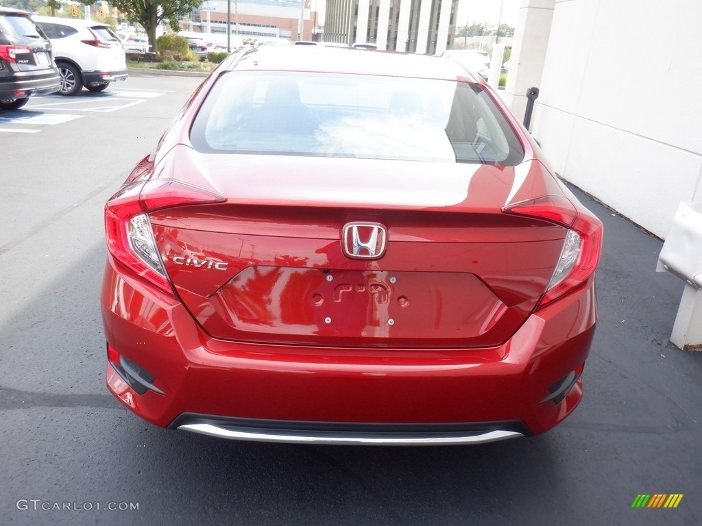 2019 Civic LX Sedan - Molten Lava Pearl / Black photo #7
