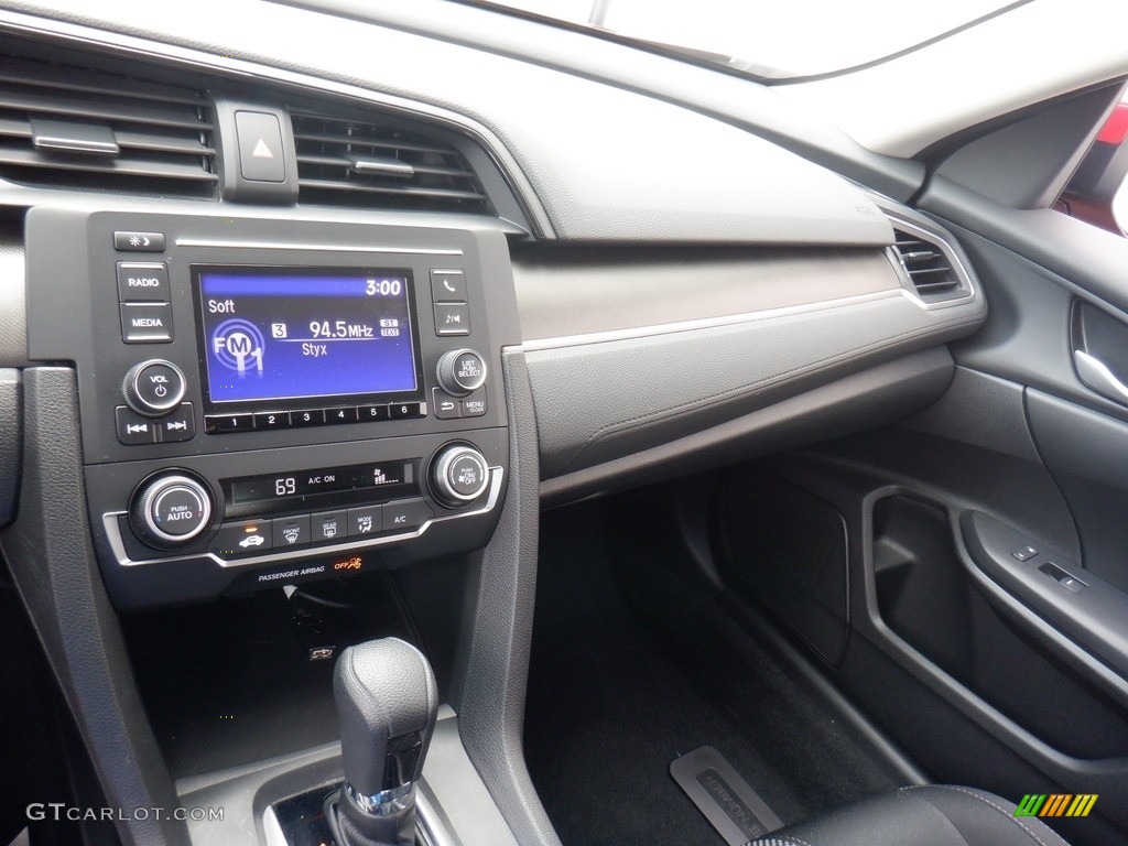 2019 Civic LX Sedan - Molten Lava Pearl / Black photo #16