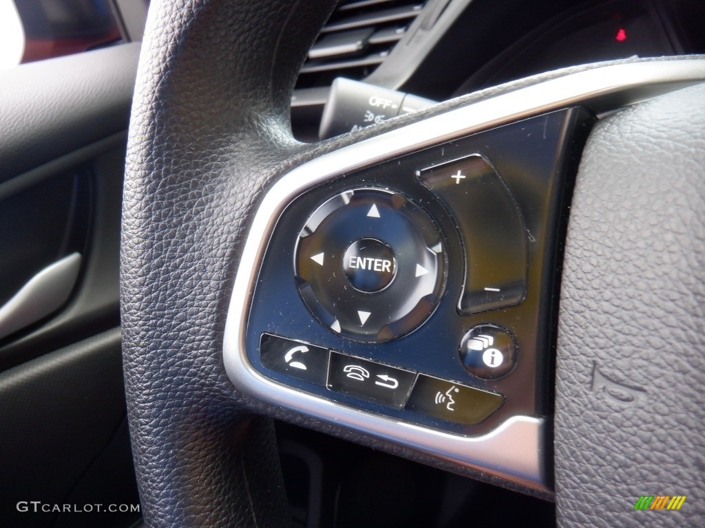2019 Civic LX Sedan - Molten Lava Pearl / Black photo #19