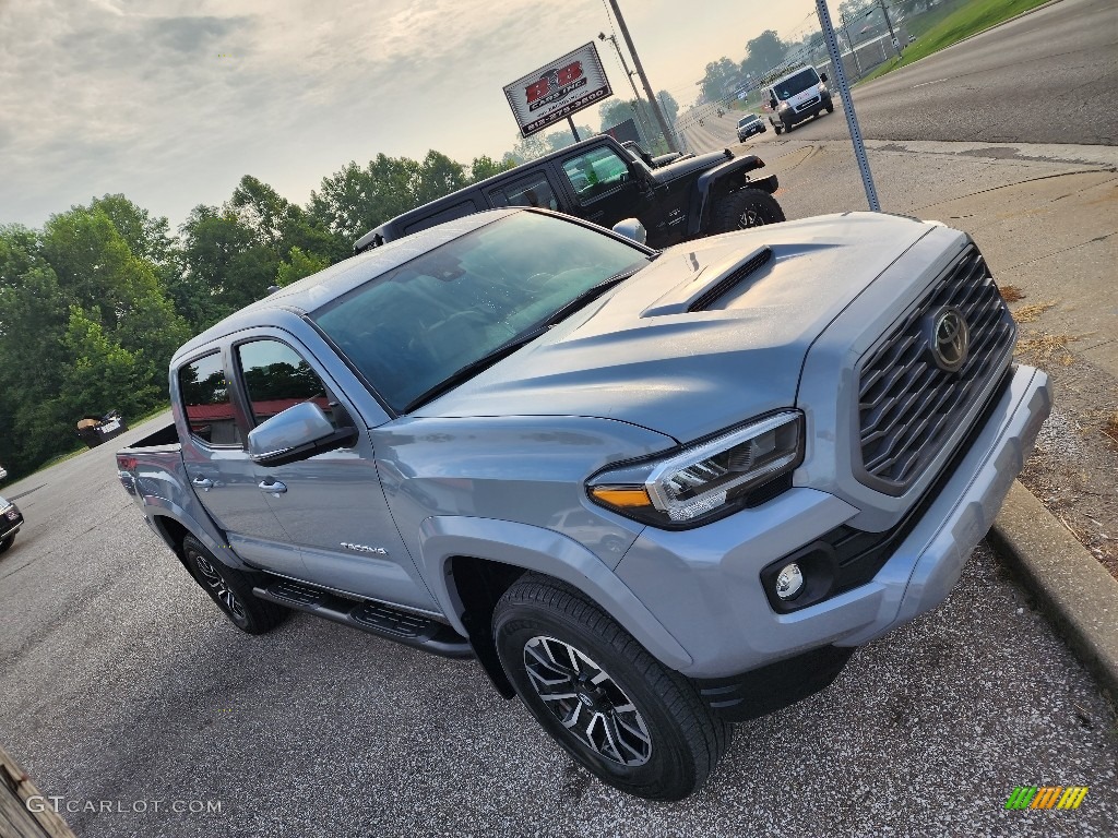 2021 Tacoma TRD Sport Double Cab 4x4 - Cement / Black photo #31