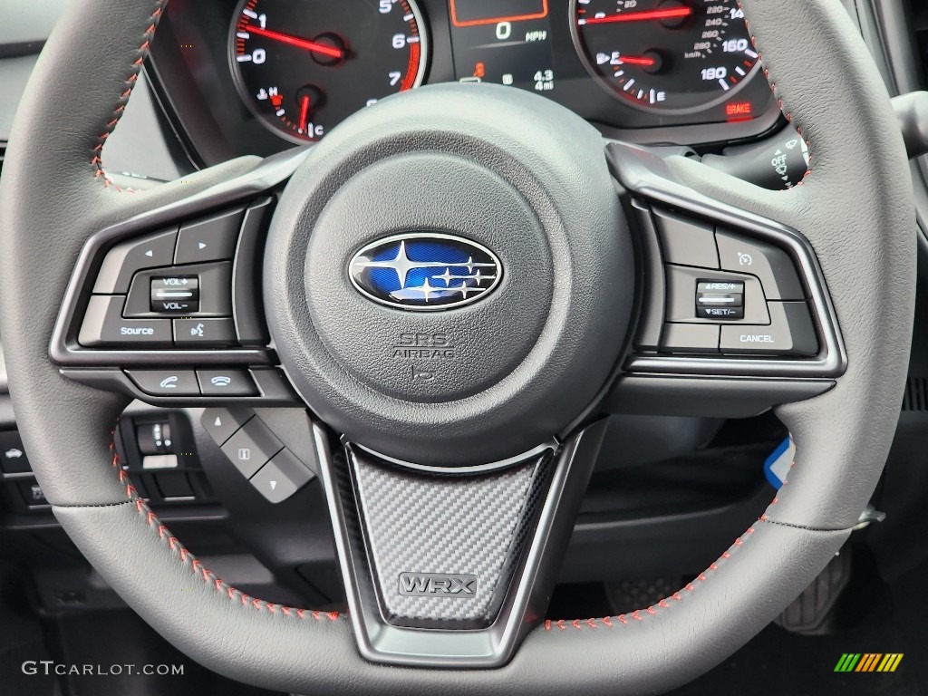 2023 Subaru WRX Standard WRX Model Carbon Black Steering Wheel Photo #146481286