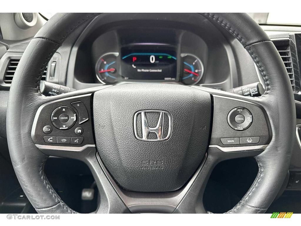 2020 Honda Pilot EX-L AWD Black Steering Wheel Photo #146481865