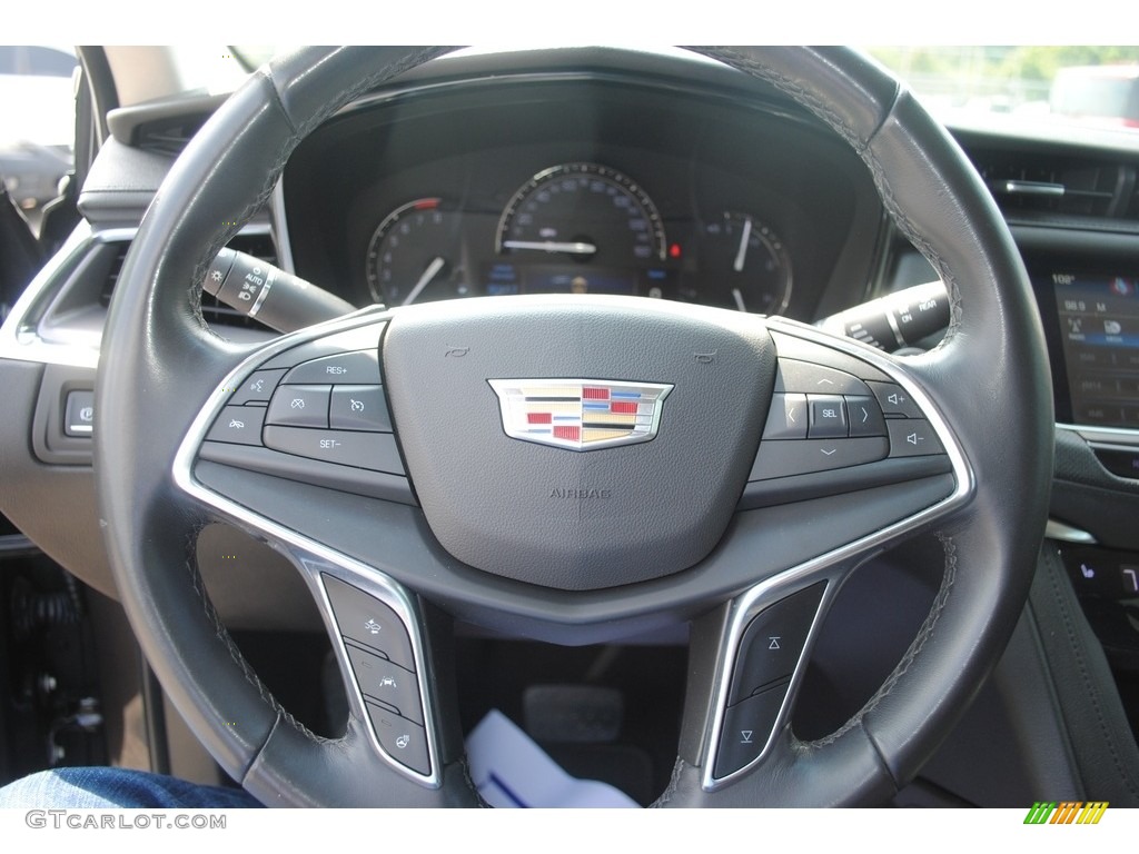 2018 Cadillac XT5 Luxury Jet Black Steering Wheel Photo #146482075