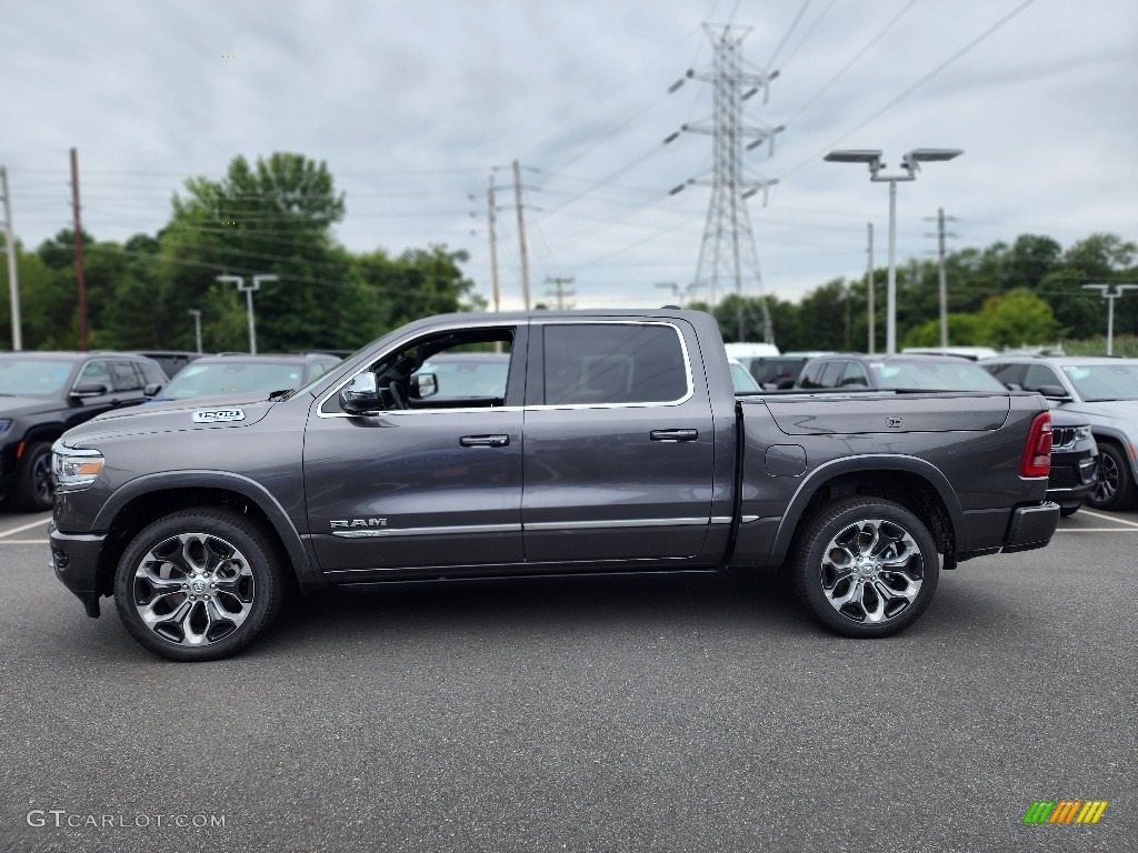 Granite Crystal Metallic 2023 Ram 1500 Limited Crew Cab 4x4 Exterior Photo #146482735