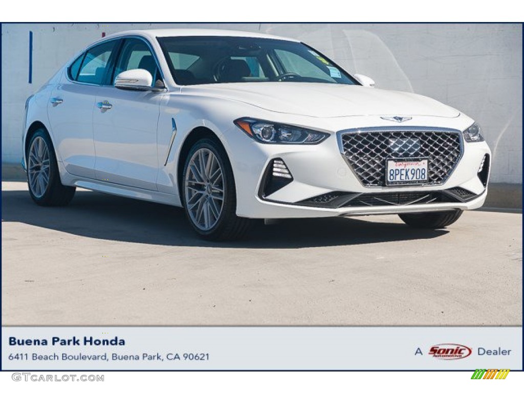 2020 Genesis G70 - Uyuni White / Black photo #1