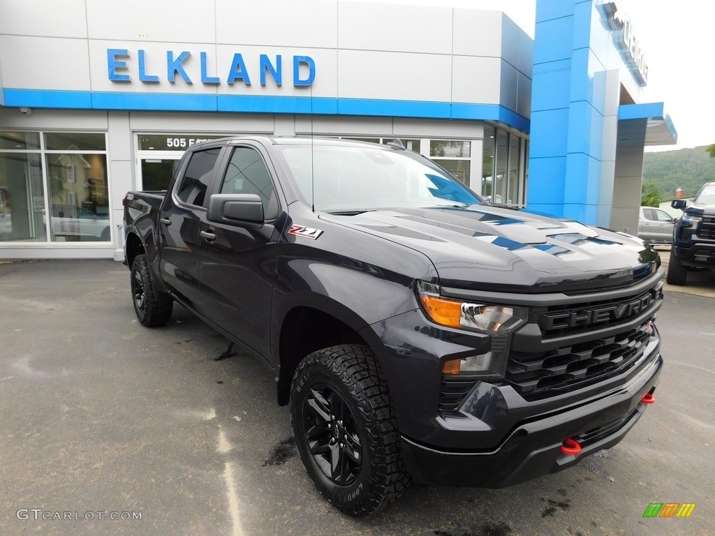 2023 Silverado 1500 Custom Trail Boss Crew Cab 4x4 - Dark Ash Metallic / Jet Black photo #4