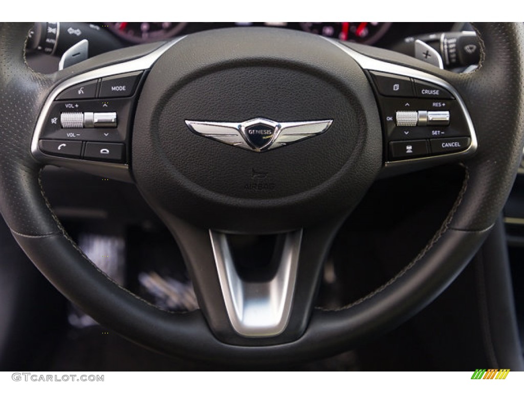 2020 Hyundai Genesis G70 Black Steering Wheel Photo #146483200