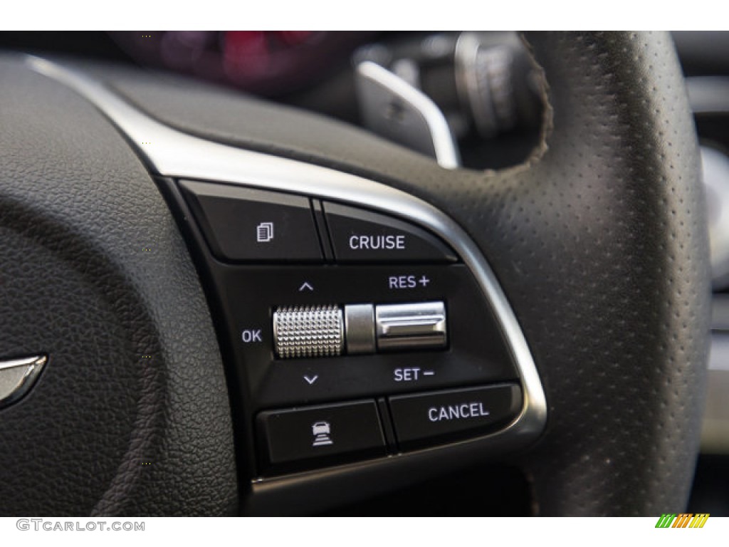 2020 Hyundai Genesis G70 Black Steering Wheel Photo #146483242
