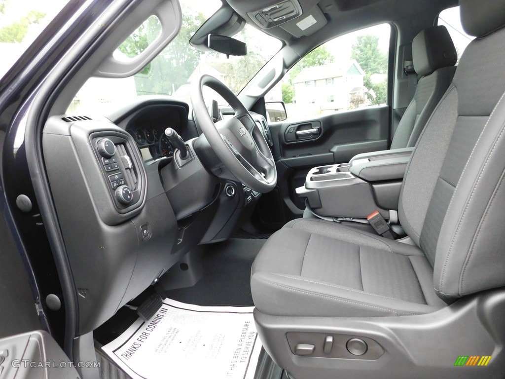 Jet Black Interior 2023 Chevrolet Silverado 1500 Custom Trail Boss Crew Cab 4x4 Photo #146483386