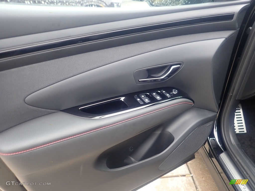 2024 Hyundai Tucson N-Line Hybrid AWD Black Door Panel Photo #146483958
