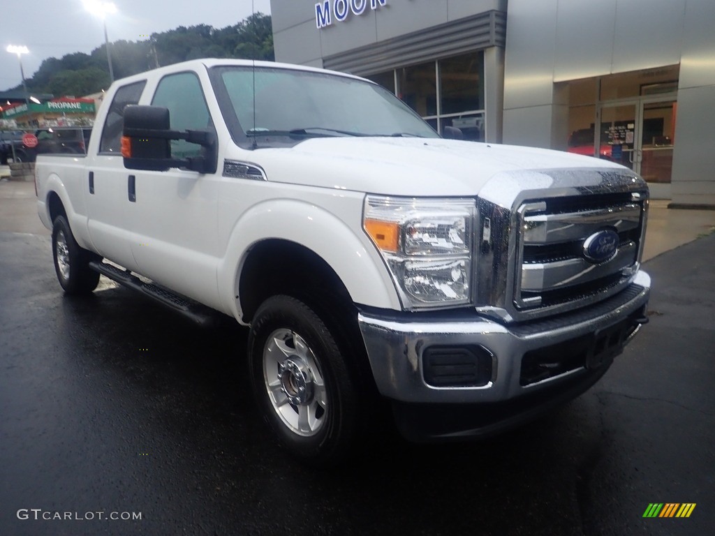 2016 F250 Super Duty XLT Crew Cab 4x4 - Oxford White / Steel photo #8