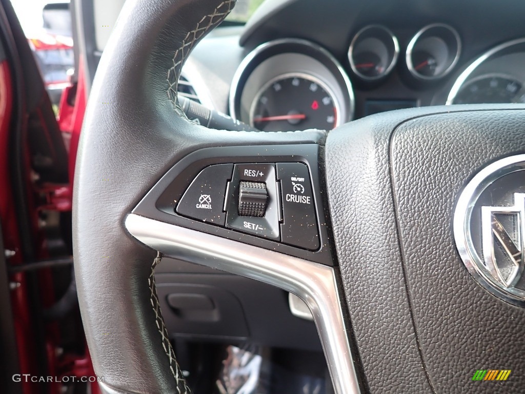2016 Buick Encore Convenience AWD Ebony Steering Wheel Photo #146485532