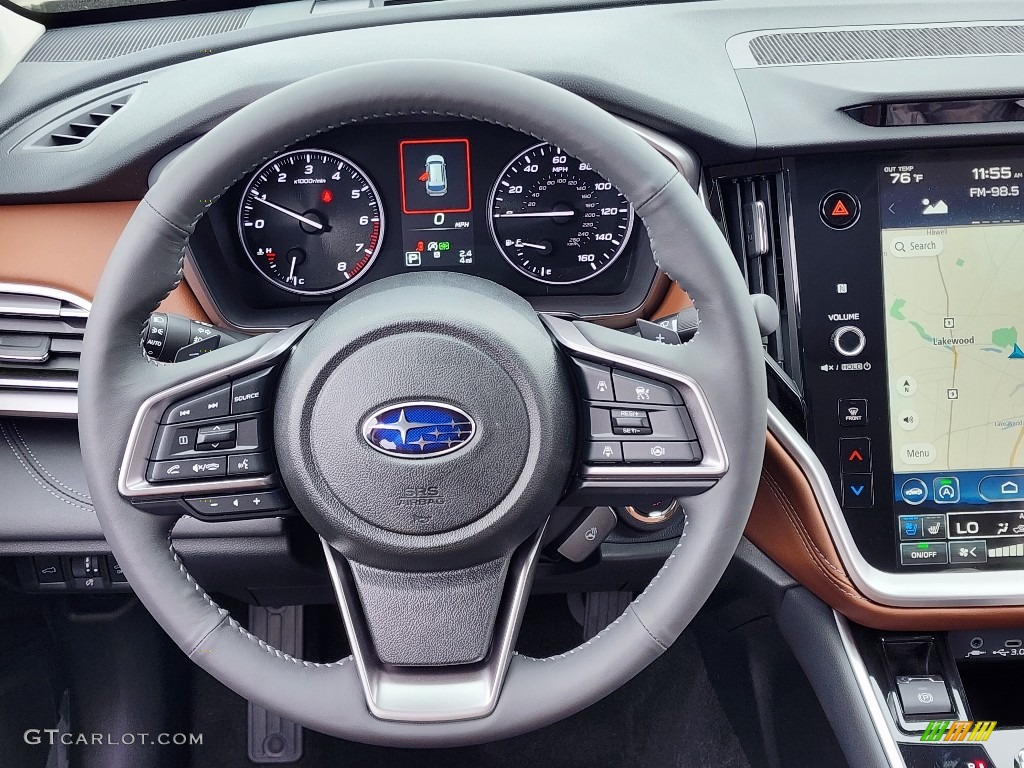 2024 Subaru Outback Touring XT Java Brown Steering Wheel Photo #146485647