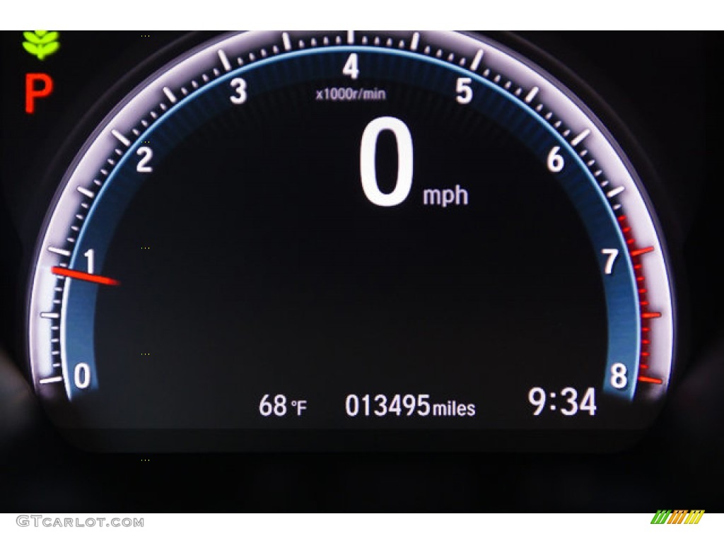 2019 Civic LX Sedan - Agean Blue Metallic / Black photo #6