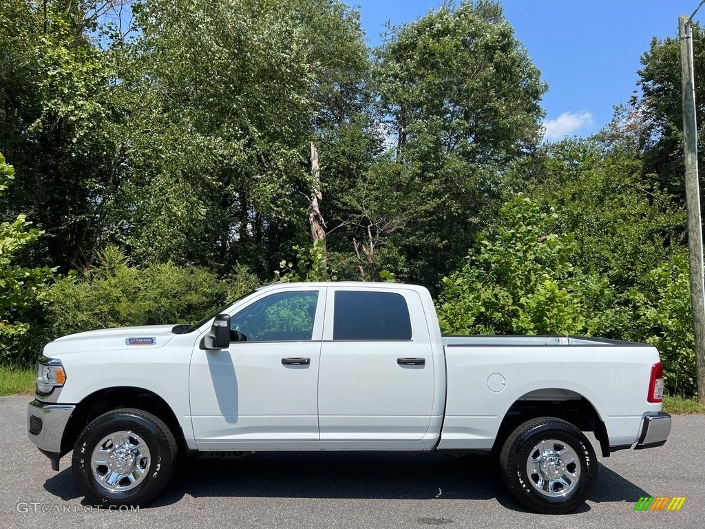 Bright White 2024 Ram 2500 Tradesman Crew Cab 4x4 Exterior Photo #146485885