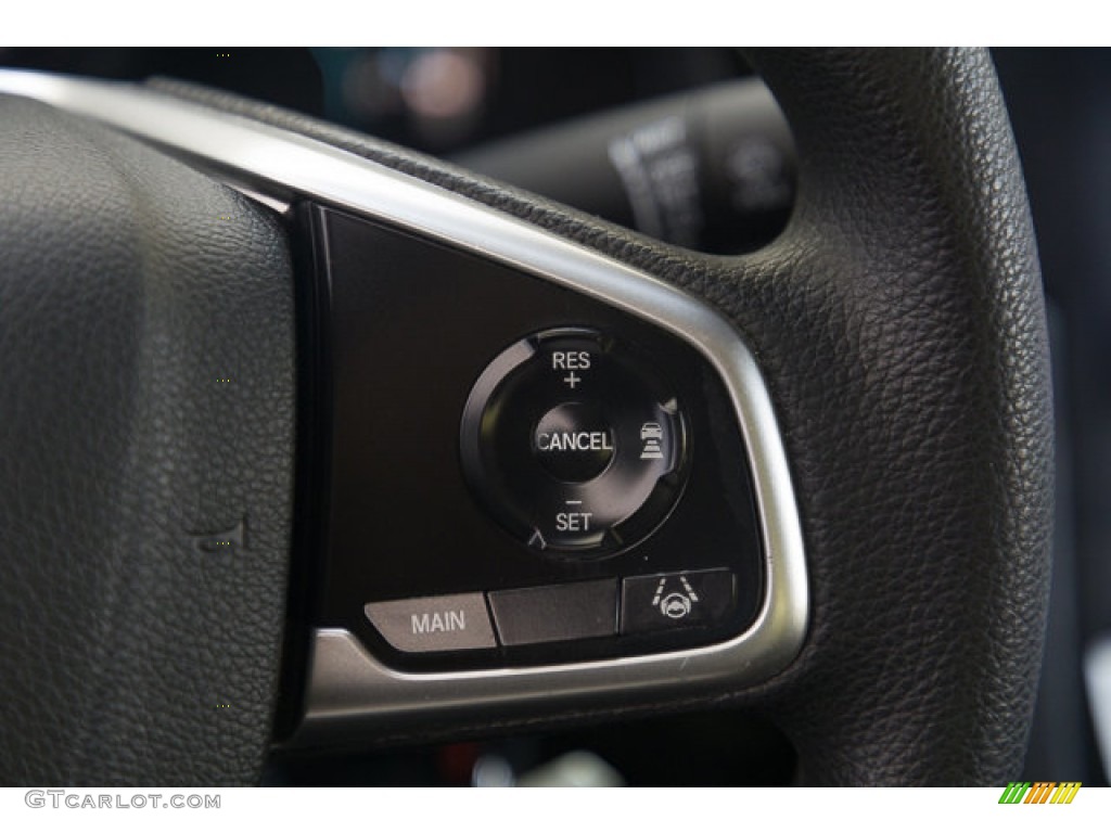 2019 Civic LX Sedan - Agean Blue Metallic / Black photo #17