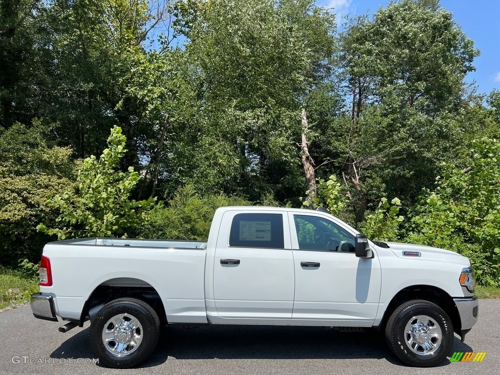 Bright White 2024 Ram 2500 Tradesman Crew Cab 4x4 Exterior Photo #146485962
