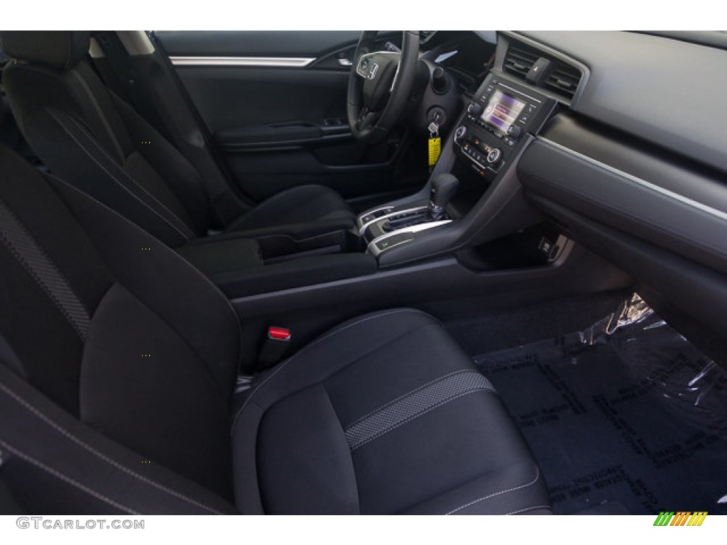 2019 Civic LX Sedan - Agean Blue Metallic / Black photo #22
