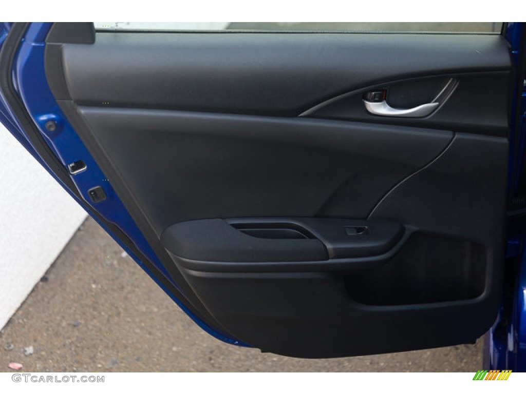 2019 Civic LX Sedan - Agean Blue Metallic / Black photo #30