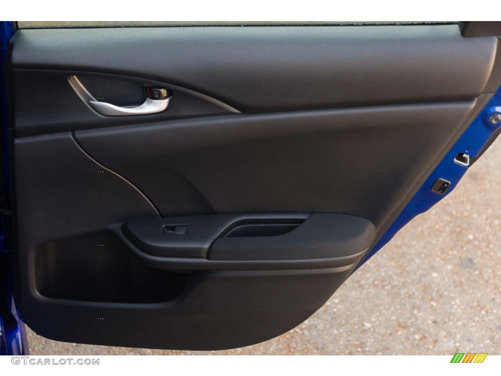 2019 Civic LX Sedan - Agean Blue Metallic / Black photo #32