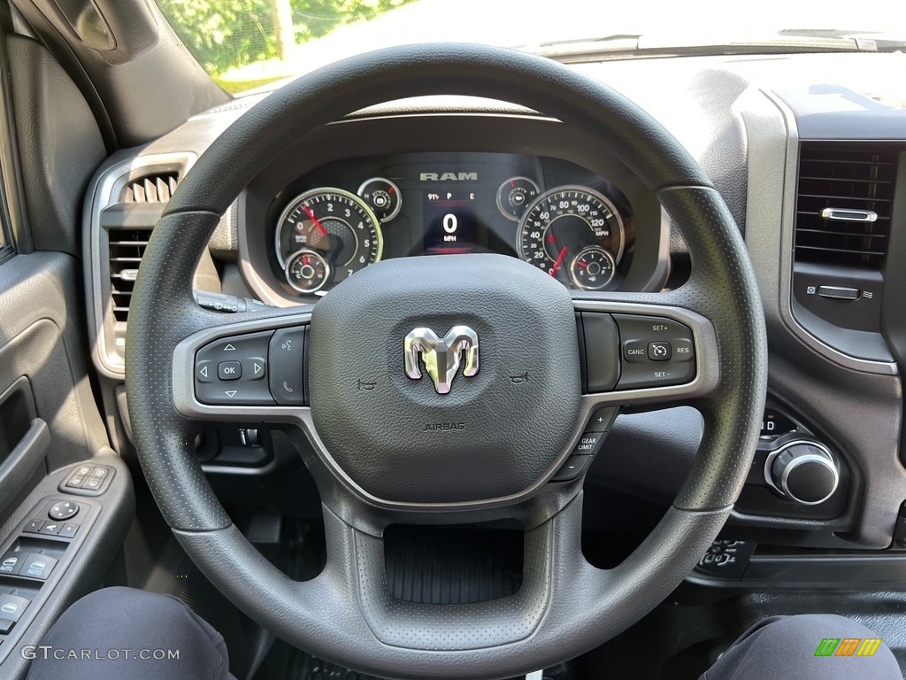 2024 Ram 2500 Tradesman Crew Cab 4x4 Diesel Gray/Black Steering Wheel Photo #146486239