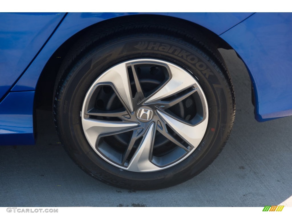 2019 Civic LX Sedan - Agean Blue Metallic / Black photo #37