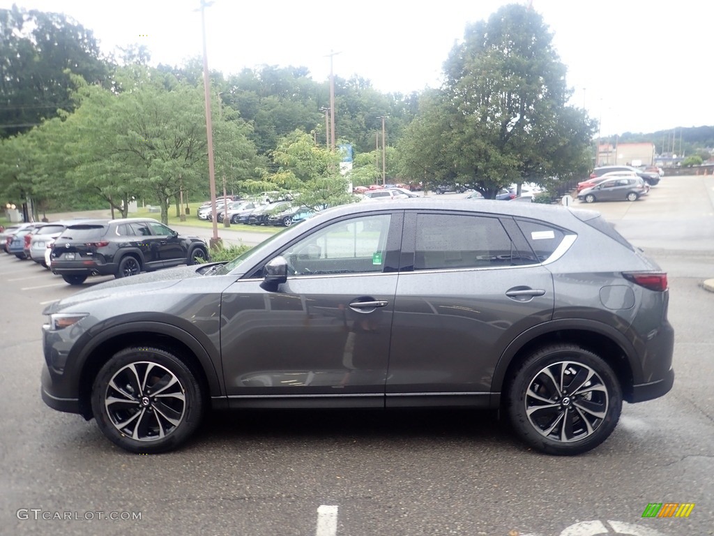 2023 CX-5 S Premium AWD - Machine Gray Metallic / Black photo #6