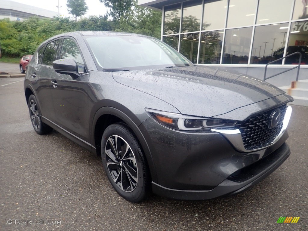 2023 CX-5 S Premium AWD - Machine Gray Metallic / Black photo #9