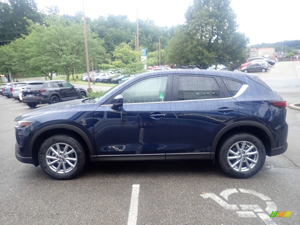 2023 CX-5 S Preferred AWD - Deep Crystal Blue Mica / Parchment photo #6