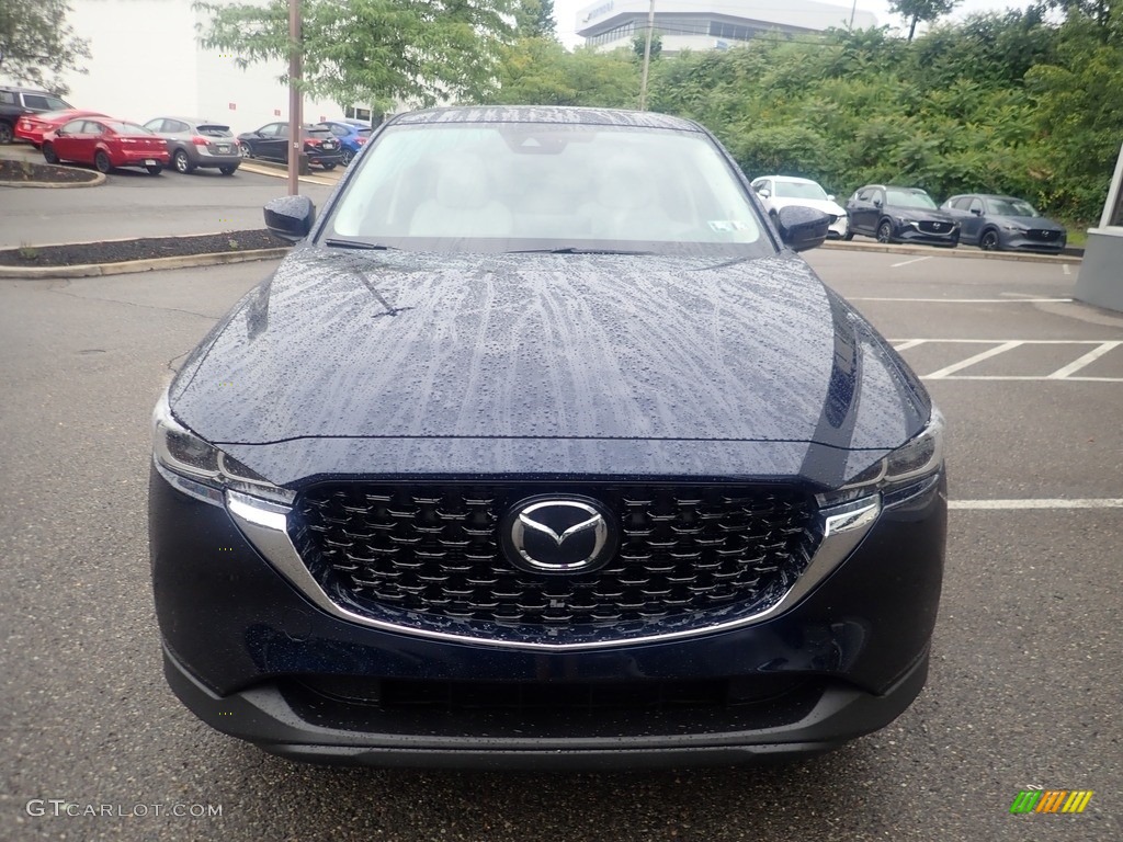 2023 CX-5 S Preferred AWD - Deep Crystal Blue Mica / Parchment photo #8