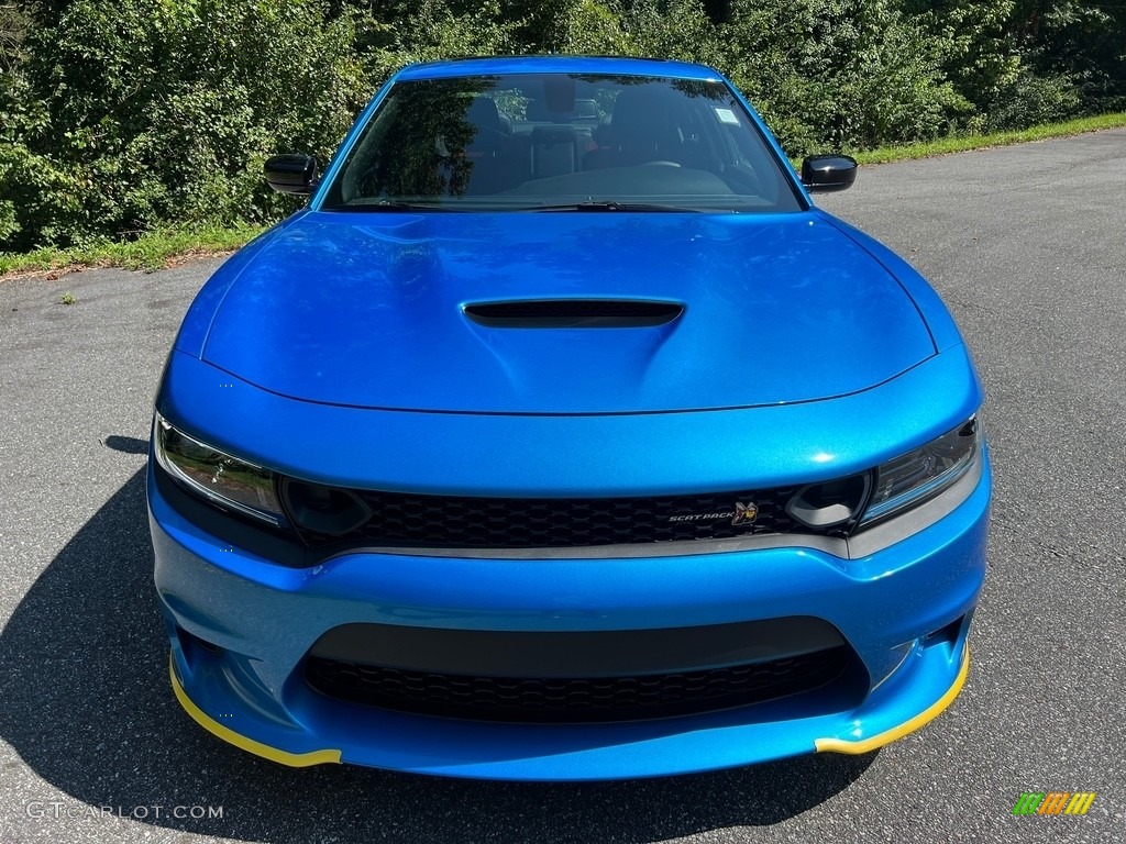 2023 Charger Scat Pack Plus - B5 Blue Pearl / Ruby Red/Black photo #3