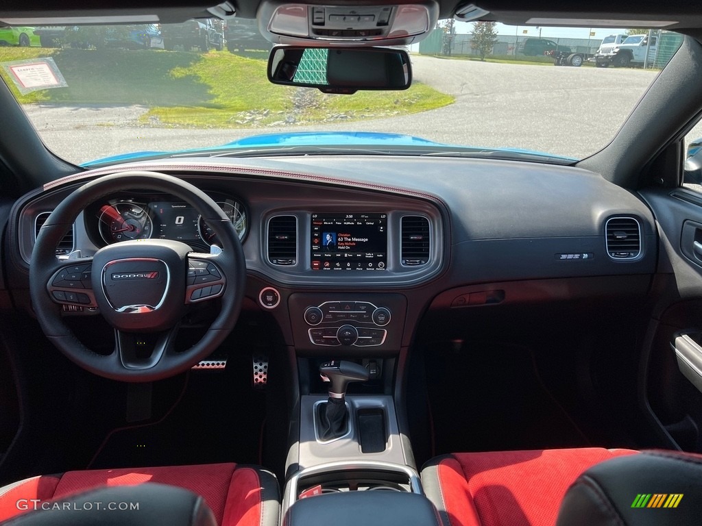 2023 Charger Scat Pack Plus - B5 Blue Pearl / Ruby Red/Black photo #11