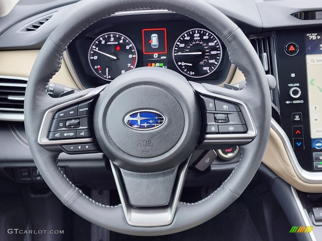 2024 Subaru Outback Limited Warm Ivory Steering Wheel Photo #146489481