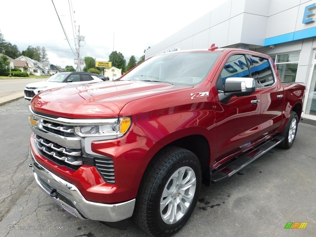 2023 Silverado 1500 LTZ Crew Cab 4x4 - Radiant Red Tintcoat / Gideon/Very Dark Atmosphere photo #2
