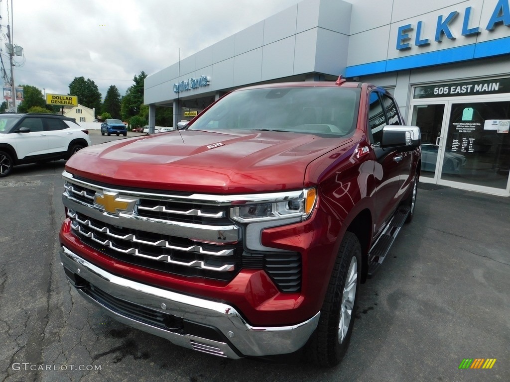 2023 Silverado 1500 LTZ Crew Cab 4x4 - Radiant Red Tintcoat / Gideon/Very Dark Atmosphere photo #3