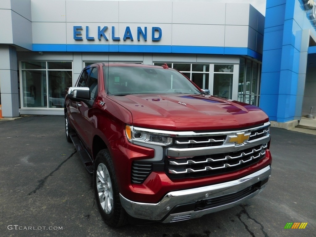 2023 Silverado 1500 LTZ Crew Cab 4x4 - Radiant Red Tintcoat / Gideon/Very Dark Atmosphere photo #5