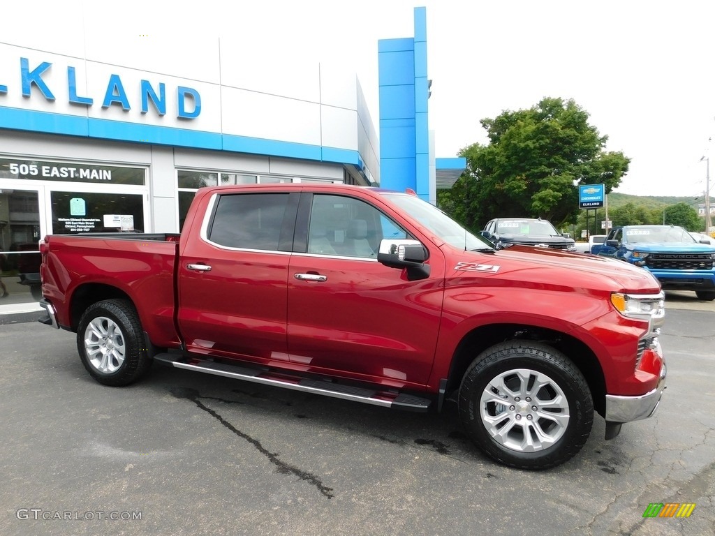 2023 Silverado 1500 LTZ Crew Cab 4x4 - Radiant Red Tintcoat / Gideon/Very Dark Atmosphere photo #7