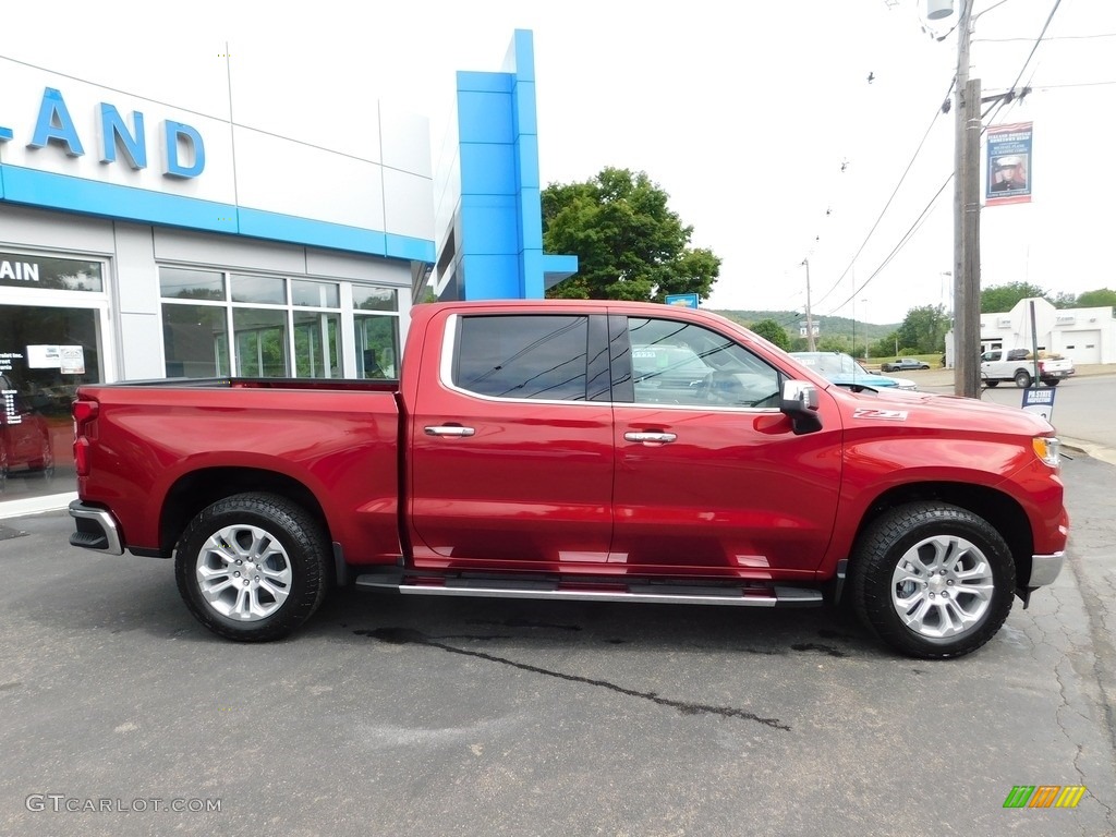 2023 Silverado 1500 LTZ Crew Cab 4x4 - Radiant Red Tintcoat / Gideon/Very Dark Atmosphere photo #8